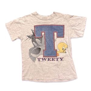 Vintage 90s Looney Tunes Tweety Bird tee single stitch